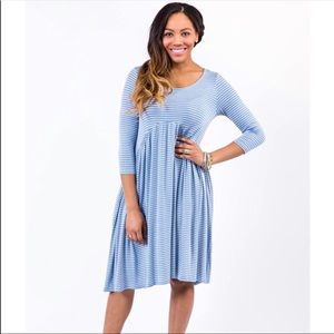 Agnes & Dora Blue Oakley Dress Pockets Large EUC